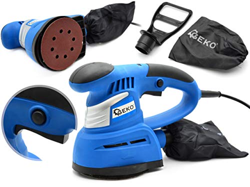 Preisvergleich Produktbild GEKO G80744 Schleifmaschine / Handschleifmaschine / 450 Watt / 125 mm Schleiffläche / Staubbeutel