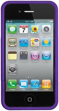 Seidio CSRSIPH4K-PR SURFACE Reveal Case with Metal Kickstand for Apple iPhone 4/4S - 1 Pack - Retail Packaging - Amethyst
