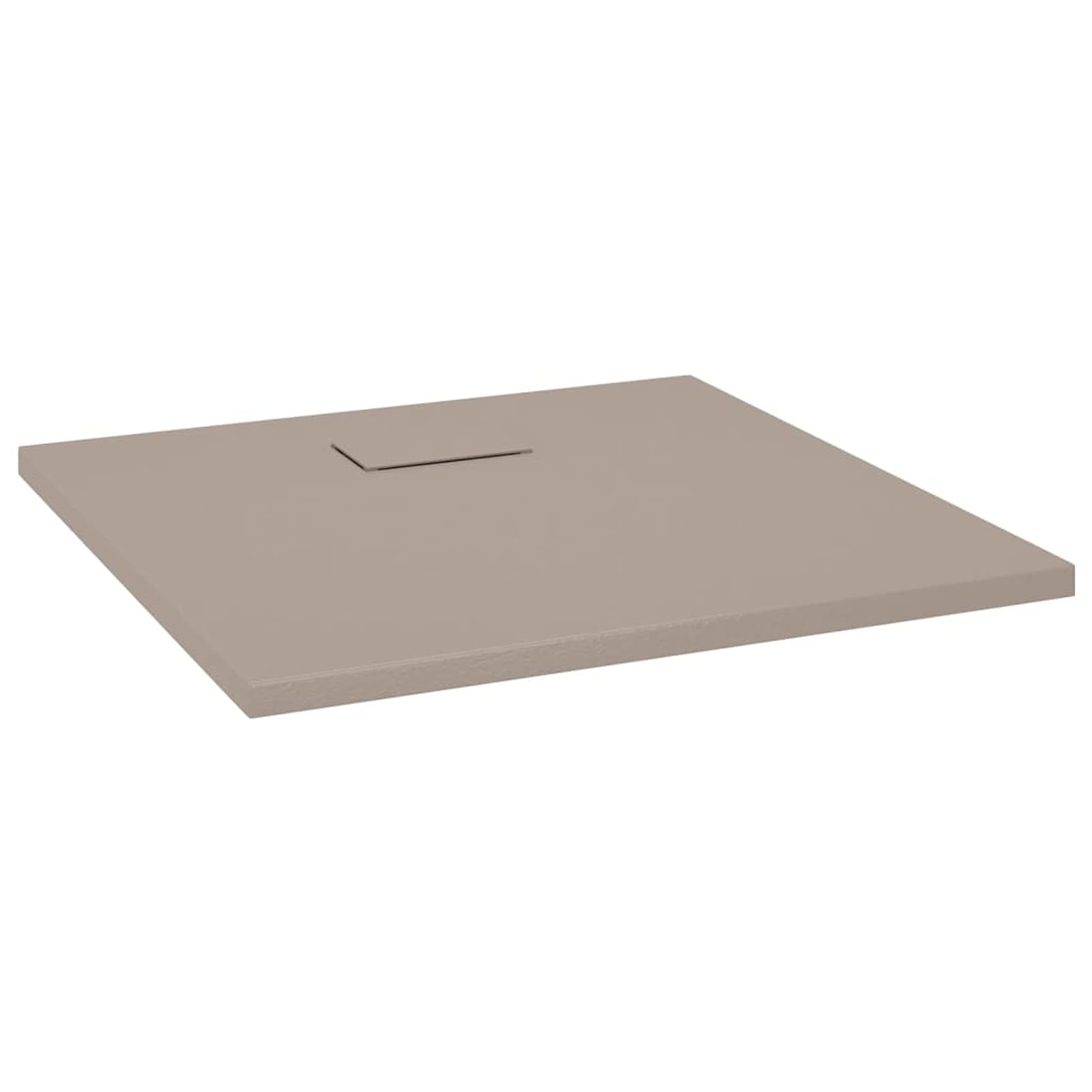 Homgoday Piatto Doccia in SMC Marrone 80x80 cm, Mobili da Interni/Esterni