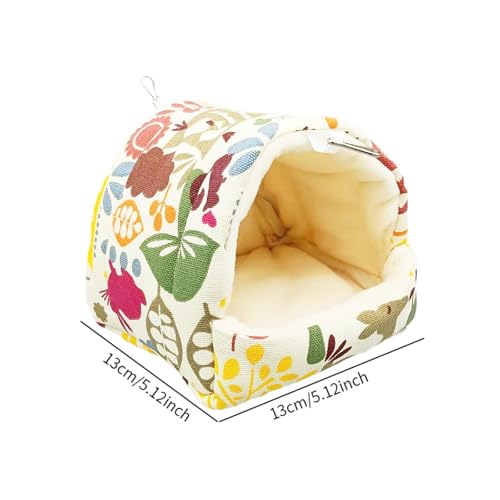 Yajuyi Casa para porquinhos da Índia, cama de caverna para porquinhos da Índia, mini cabana para cas