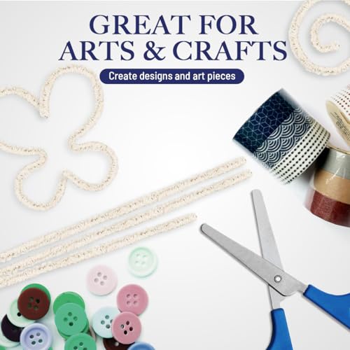 Lova Soft Cotton Pipe Cleaners - 200 Count, 6 Inches, White, Cotton, Metal Stem, Perfect for Arts & Crafts - Image 3