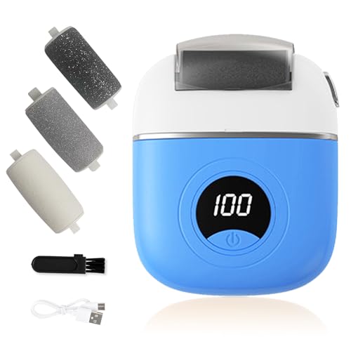 2024 New USB Rechargeable Foot Repair and Grinding Device, Electric Foot Grinder for Callus Remover, Electric Foot File Polisher, Feet Callus Remover Machine (Blue)