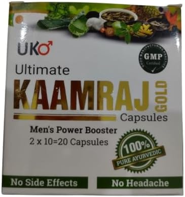 Ultimate Kamraj Gold Capsules | Ayurvedic Capsule for strength Booster for Men - 20 Capsules