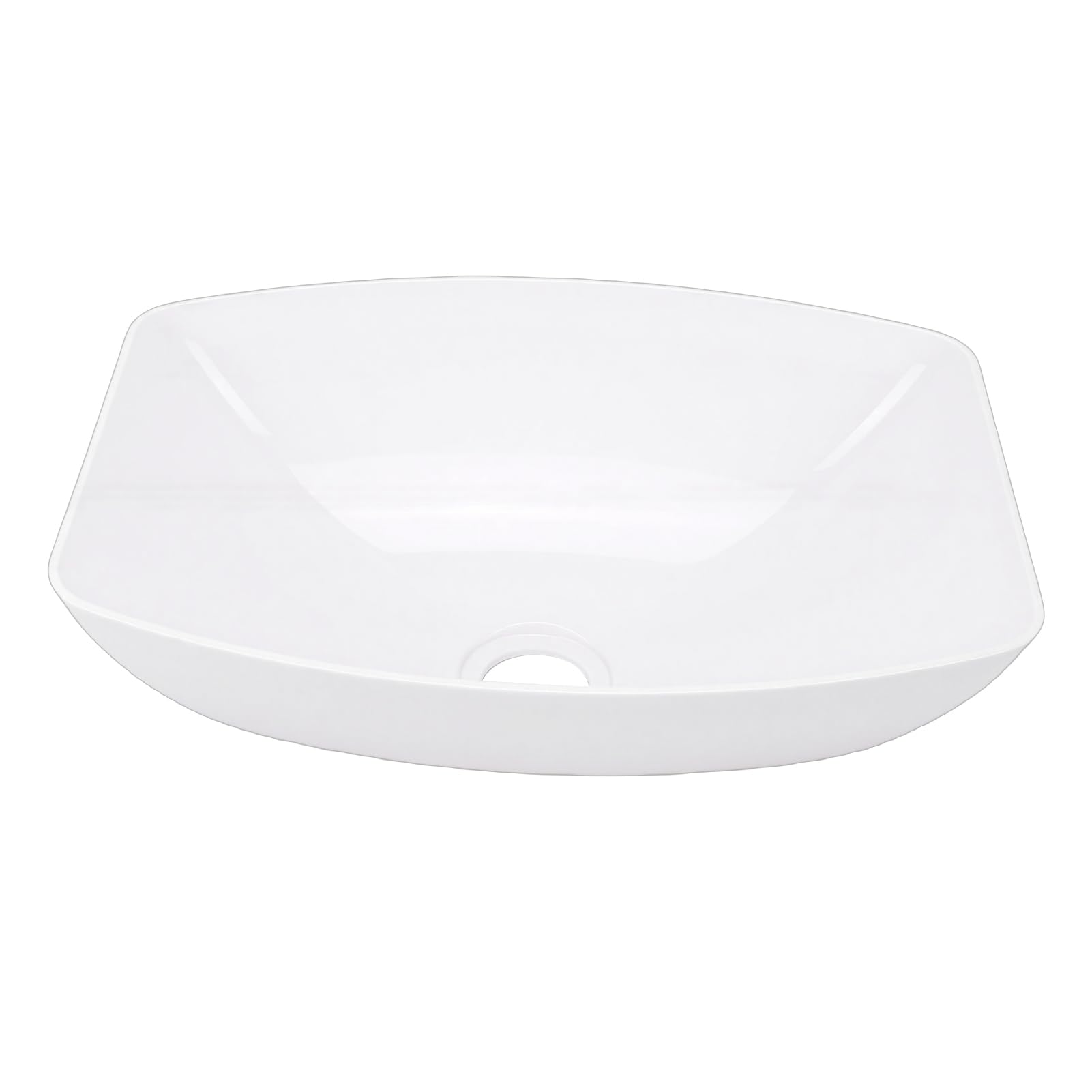 CZYWKDDPP Acrylic RV Bathroom, Countertop Wash Basin with 50mm Drain Outlet, Durable Scratchproof Wearproof High Temperature Proof Rustproof, for RVs Yachts Boats Motorhomes