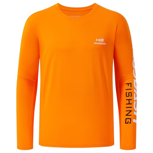 Image of BASSDASH Fishing T Shirts for Men UV Sun Protection UPF 50+ Long Sleeve Tee T-Shirt