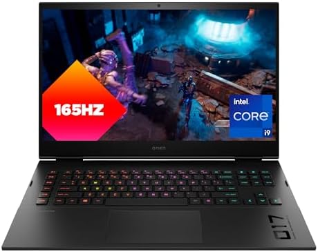 HP OMEN 17 inch Gaming Laptop, QHD Display, 165Hz Refresh Rate, 3ms Response Time, Intel Core i9-13900HX, 32 GB RAM, 2 TB SSD, NVIDIA GeForce RTX 4080 Graphics, Windows 11 Home, 17-ck2010ca (2023)