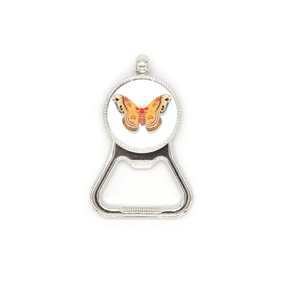 Décapsuleur papillon chinois 3D en acier inoxydable orange, objet design durable