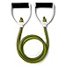 Champion Sports Resistance Tube Bands for Men and Women, Durable Stretch Fitness Band for Strength Training, Stretching, Rehabilitation- Premium Home Workout Equipment - 80 Lbs Resistance Tubing-Green