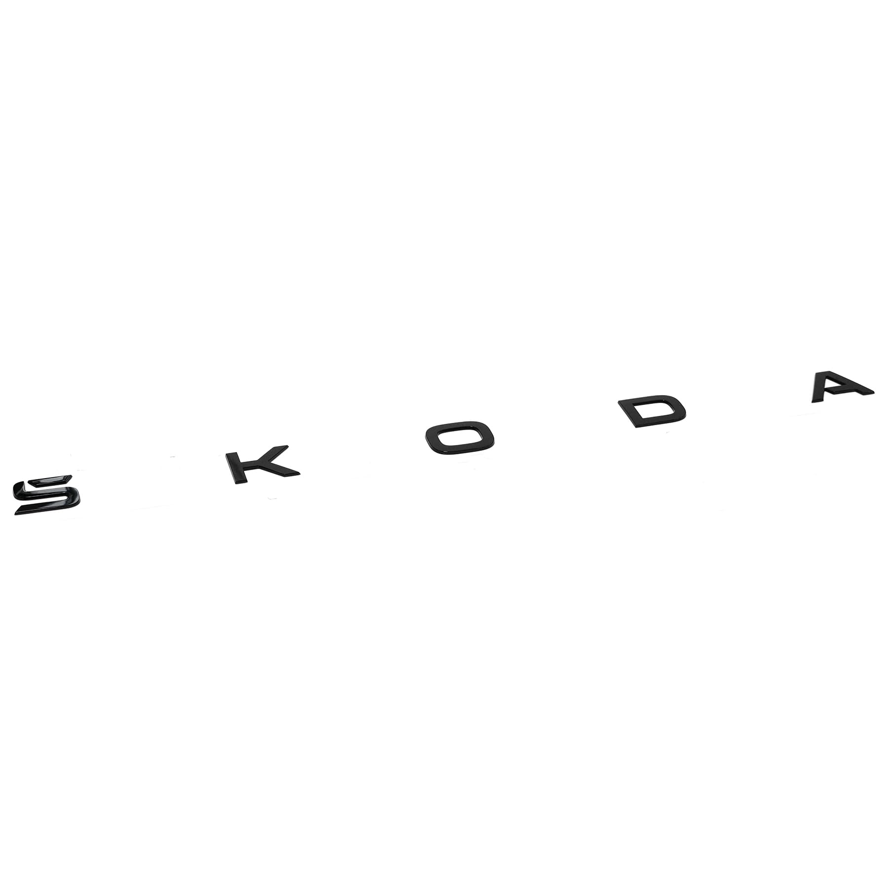 Skoda 658853687G041 Schriftzug Heckklappe Emblem Buchstaben Aufkleber Logo, schwarz