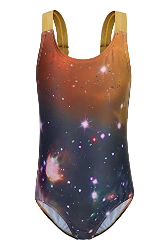 Image of Girls One Piece Swimsuits Tie Dye Bathing Suit for Girls Hawaiian Swimwear 3-16 Years