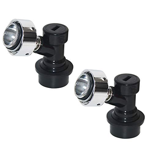 Luckeg Corny Keg Disconnect Faucet Adapter - Luckeg Brand Ball Lock Liquid Disconnect With Beer Keg Faucet Adapter 2 Pcs For Home Brewing cover