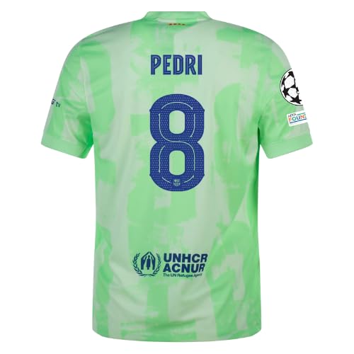 Pedri 3rd kit Soccer Jersey for Men - High Performance Sports Shirt, Breathable and Quick Dry Fabric (US, Alpha, Large, Regular, Regular, 3rd kit)