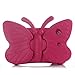 Feiten for iPad Kids case, 3D Cartoon Butterfly Non-Toxic EVA Light Weight Kid Proof Shockproof case with Kickstand for ipad 5/ ipad 6 /ipad pro 9.7/ New iPad 2017 (Rose)