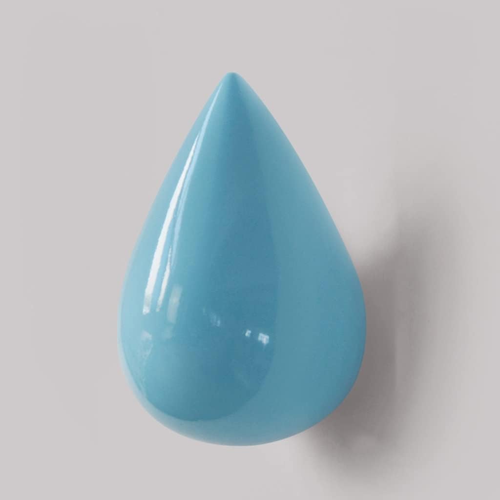 Practical Drop Shape Home Resin Wall Hanger Bathroom Door Hangers Hat Single Hook Holds Hanging Room Decoration