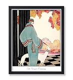 Poster Master Póster vintage de Helen Dryden, impresión retro deco, regalo para artistas, amigos, portada de revista de moda, mujer, perro, modo, estético, decoración de pared para el hogar, oficina,
