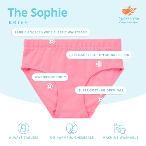 Lucky & Me Sophie Girls Briefs - Cotton Underwear 6 Pack2