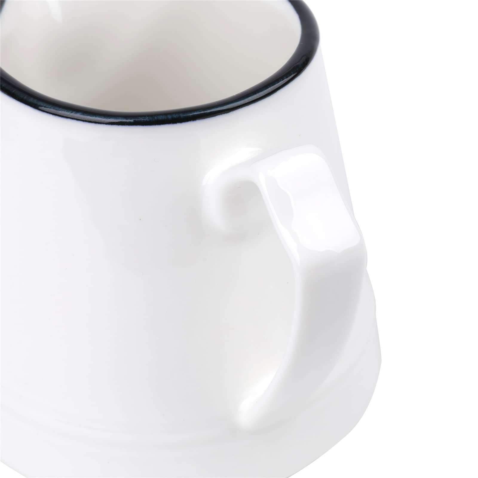 Peohud Juego de 3 creamer y azúcar de porcelana, juego de servir café con jarra de crema, cuchara de café, azucarero con tapa y cuchara, tarro de azúcar para té de la tarde, blanco