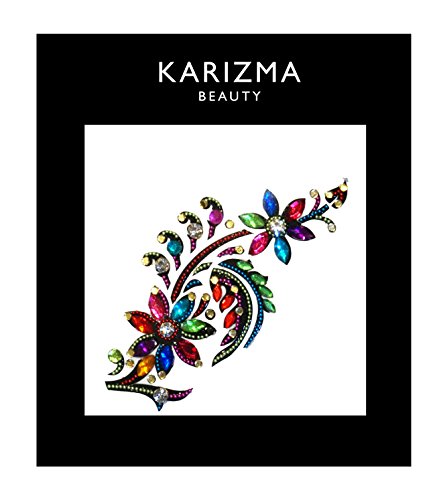 Pretty Flowers Face Jewel Cluster ✮ Beauty ✮ Festival Face Jewels Flower Body #TOP3