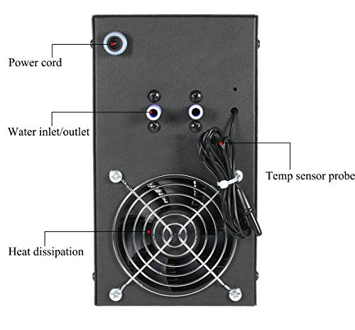 image for YJINGRUI Aquarium Water Chiller 5Gal Fish Tank Cooling 20-30℃ for Wa
