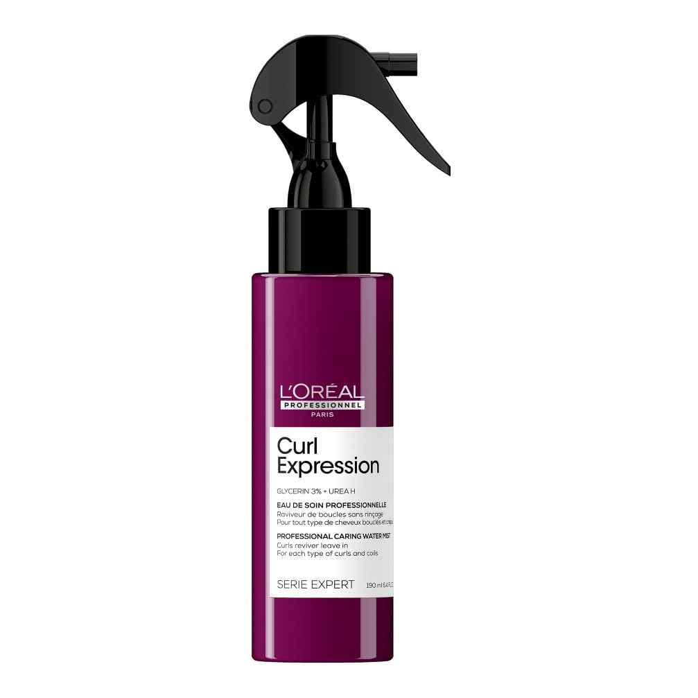 L'OREAL PROFESSIONNEL - Cheveux Bouclés - Curl Expression - 48H d'Anti-Frisottis - Rafraîchit, Ravive & Définit - Hydrate & Donne du Rebond - Glycérine & Urée