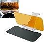 Dewkou 1 PC Car Visor Anti-Glare Goggles, 2 in 1 Car Sun Anti-UV Block Visor Extender, 12.6' x 4.7' HD Day and Night Driving Anti-high Beam Goggles, Auto Universal Tinted Lens Blocker (Stretch Style)