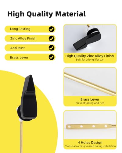 Hibbent Toilet Handle Replacement Compatible with American Standard Toilets - image 3