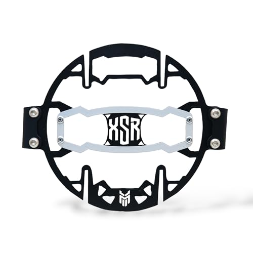 Image of Headlight Protector Grill for XSR 155, Rust-Resistant, Easy Installation, Headlight Guard Jaali Grey Batch with Branded Design Compatible For Yamaha XSR 155