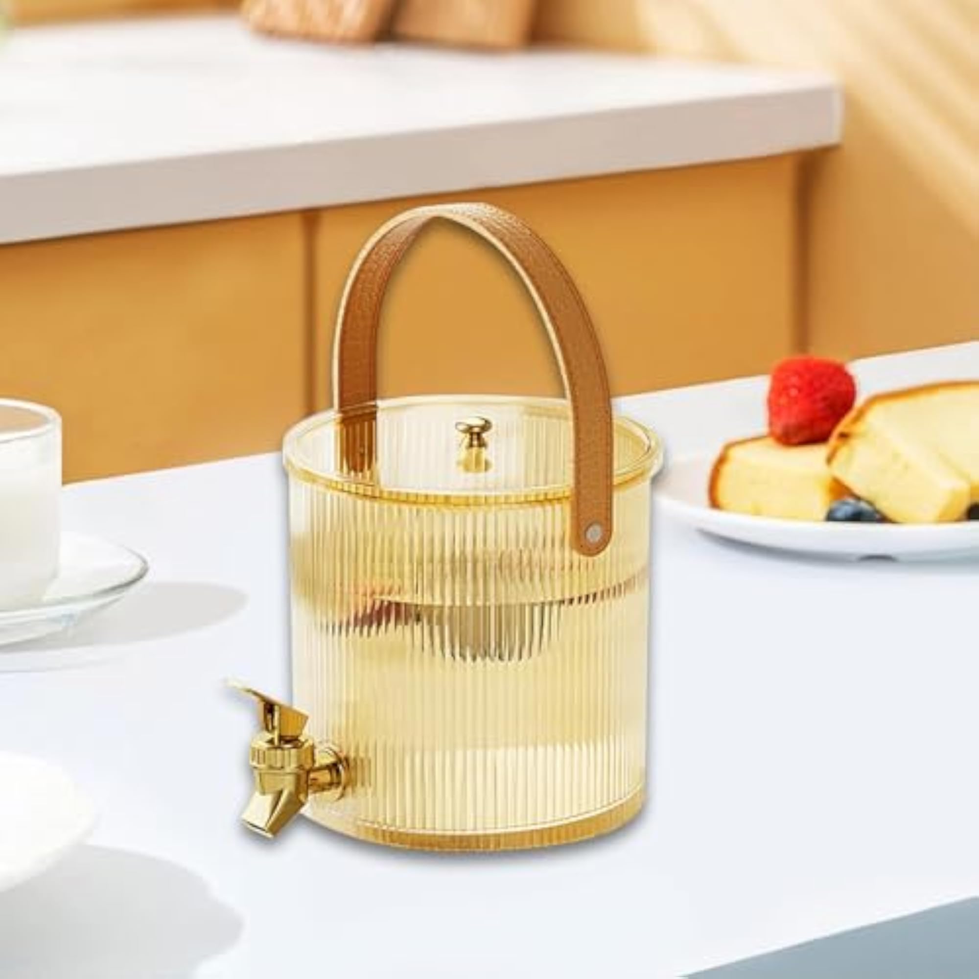 Luxury Cold Water Jug with Faucet, Lemonade Barrel Medium
