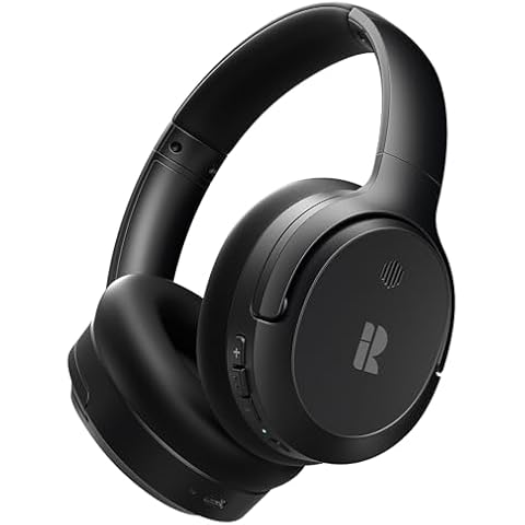 Bluetooth Headphones, Hybrid Active Noise Cancelling Wireless Headphones Over Ear with Microphone, Up to 140H Playtime, Transparency Mode, Deep Bass, Clear Calls, Comfort fit for Travel, Home Office Cover