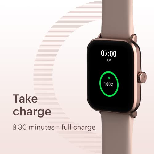 Image of Noise ColorFit Pro 3 Alpha Bluetooth Calling Smart Watch with Alexa Built-in, Fast Charging, 1.69 inch (4.2cm)display, 80+ Songs Storage, 100 Sports Modes, 5ATM Waterproof & Noise Health Suite (Rose Pink)