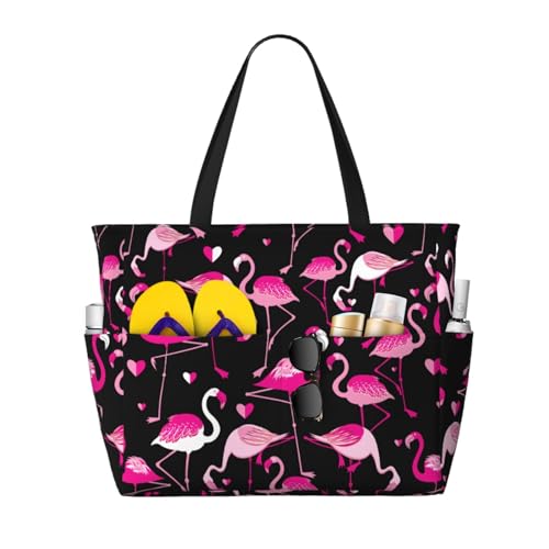 Beach Bags for Women, Beach Tote Bag Waterproof Sandproof Swim Pool Bag Large Capacity Beach Bag with Wet Pocket