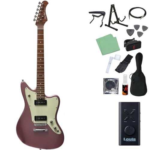 Bacchus WINDY-STD/RSM エレキギター初心者14点セット 【ヘッドホンアンプ付き】 BGM グローバルシリーズ バッカス