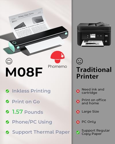 Phomemo PHOMEMO-M08F Portable Printers Wireless thumb #4