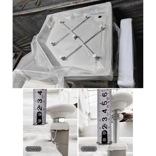 Base de douche en acrylique rectangulaire antidérapante kit de drain central douche