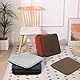 RACE LEAF 2er Set 40,5x40,5 cm Memory Foam Slow Rebound Sitzkissen Indoor Household Sitzkissen Wasserfeste Oberfläche und rutschfeste Unterseite Schwarz (Schwarz)
