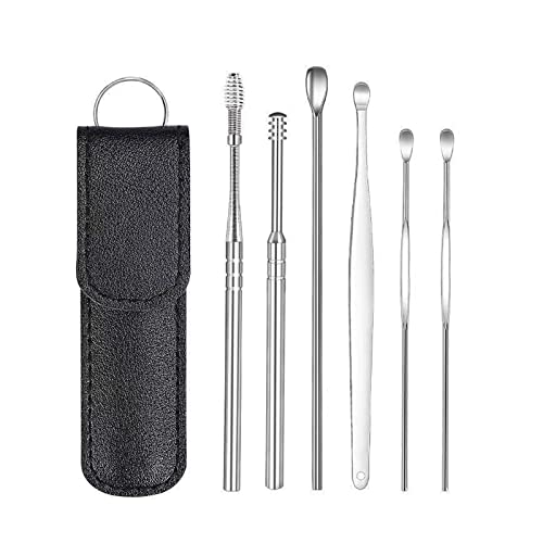 Ear Wax Removal Kit, 2022 Newest Ear Cleaner, Ear Pick, Safe Ear Wax Removal Tool 6 Pcs, Ear Wax Remover, Cleaning Ear Canal at Home, Itch Relief, Ear Wax Build up