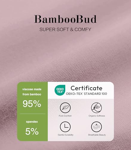 Image of Pajamas Set for Women Soft Knit Button Down Sleepwear 2 Piece Breathable Viscose from Bamboo Pjs S-XXL