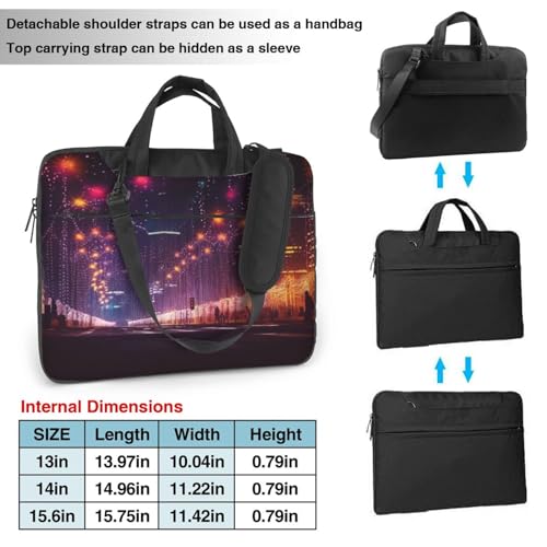Maletín para portátil KHiry bolsas hombro unisex 15.6 pulg miniatura 3