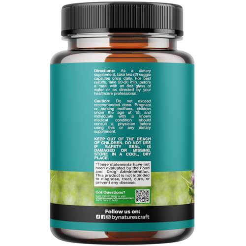 Liver Cleanse Detox & Repair - Milk Thistle Supplement for Digestion & Immune Health - Ginger Root, Choline & Dandelion Root - Herbal Liver Support with Silymarin, Beetroot & Artichoke - 70 Count - Image 3