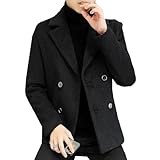 [YJSO] チェスターコート ショート丈 メンズ くろい 大きいサイズ コート テーラードジャケット メンズコート ビジネス 通勤 通学 学生服 学校 大きいサイズ 春 秋 冬 ジャケット ショートコート 無地 シンプル ゆったり 部屋着 3XL ファッション 20代 30代