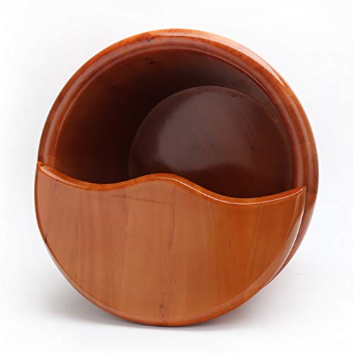 Spa de pies de madera Katzowen con tapa, barril de cedro miniatura 2
