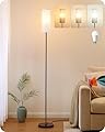 EDISHINE LED Floor Lamp for Living Room, 63.7in Modern Standing Lamp with 9W LED Bulb, 3 Color Temperature, Minimalist Floor Lamp for Bedroom, Office, Nursery, Foot Pedal Switch, Brown