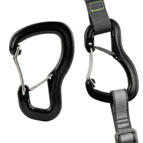 Image of Proberos Carabiner Clip Hook Heavy 8KN Aluminum Double Door Lightweight Clip for Hammock Camping Hiking Backpacking Keychain and Outdoor Use-1Pcs