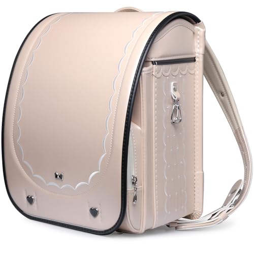 [Coulomb] Plus クーロンランドセル グレイスレースモデル 2026 女の子 軽量 オシャレ A4 おまけ付 ランドセル 人気 女の子 高級人工皮革 大容量 通気性 ワンタッチロック 贩売者6年保証 (アイボリーベージュ)のサムネイル