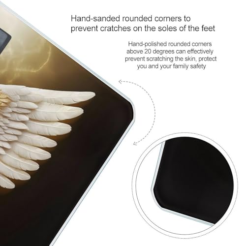 Báscula digital de baño Angel Wing con vidrio templado miniatura 4
