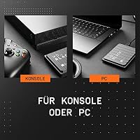 WD_BLACK P10 Game Drive for Xbox externe Festplatte 6 TB (1 Monat Xbox Game Pass Ultimate, Übertragungsgeschwindigkeiten bis 130 MB/s, für Xbox) Schwarz mit weißem Rand – Ansicht 7