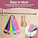 WEGAZ-5 Pack 7 Inches Large Colorful Beer Bottle Openers，Stainless Steel ﻿