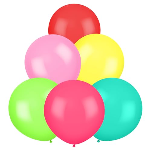 Alaoo Ballons géants pour fête, 90cm 6 Grand Ballon Géant Gonflable Latex Ballons, Ballon géant pou… – Vignette