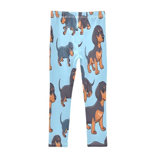 Bolaz Toddler Girls Leggings Printed Yoga Pants Leggings Dachshund Seamless for Kids2