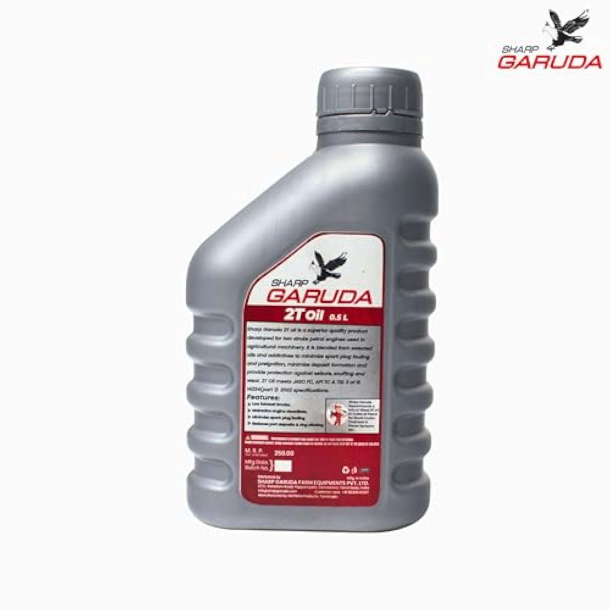 2T Oil for 2-Stroke Engine, 500ml Mix for Brush Cutter & Chainsaw